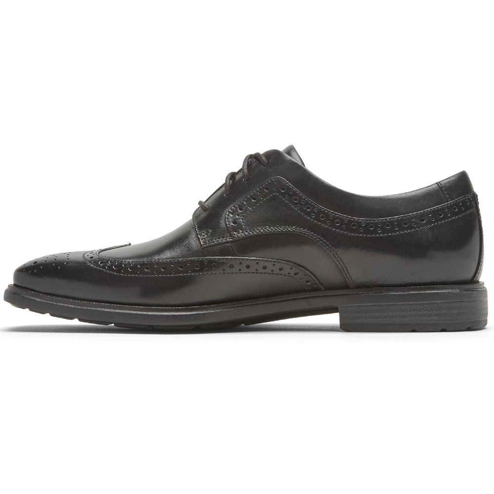 Rockport Dress Shoes For Mens Black - Dres Sports Business 2 Wingtip - SW7415062